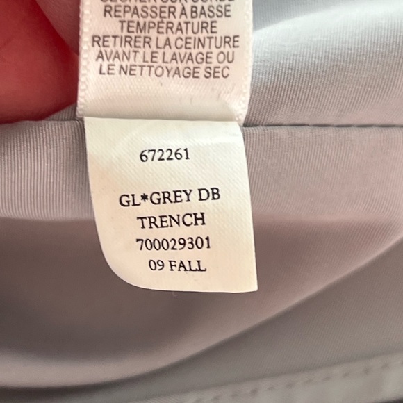 Banana Republic Light Gray Trench Coat - Picture 6 of 8